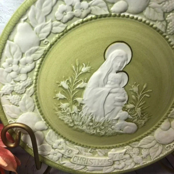 Vintage Metlox potteries the first noel plate 1973 - Picture 3 of 6